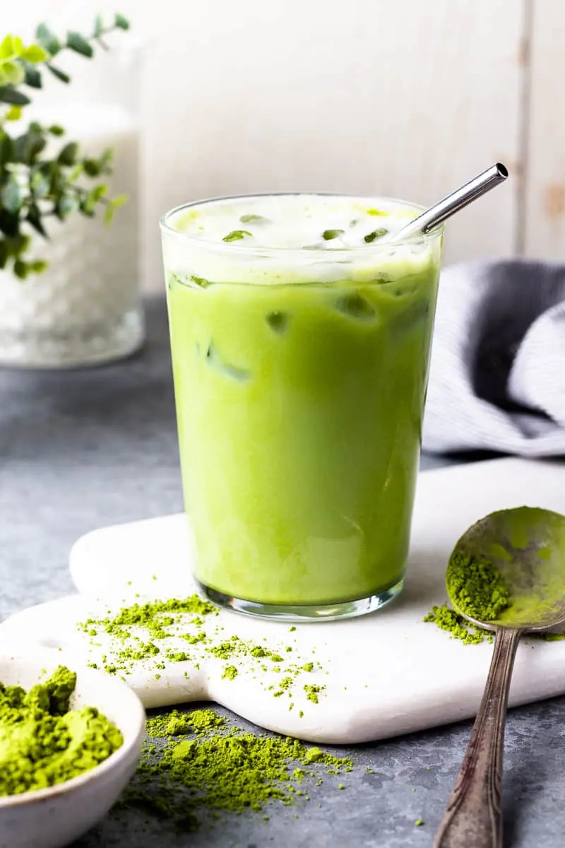 Iced matcha latte, premium alternatief voor ijskoffie